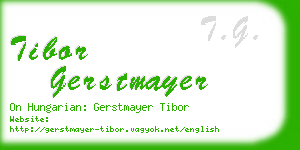 tibor gerstmayer business card